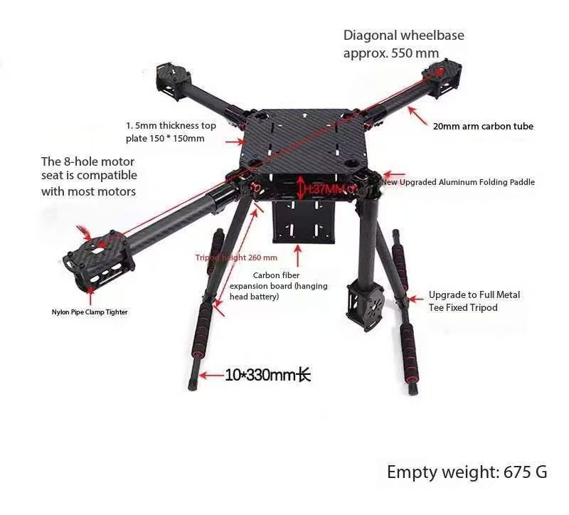 APStoreCarbon Fibre Hardware V - đánh giá và giá Drone Kit Vtol